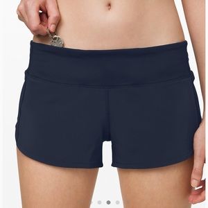Navy Lululemon Speed Up Short 2.5